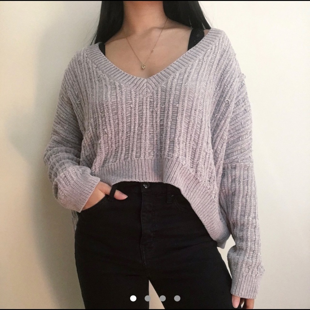 Urban Outfitters Slouchy Chinelle High/Low Sweater